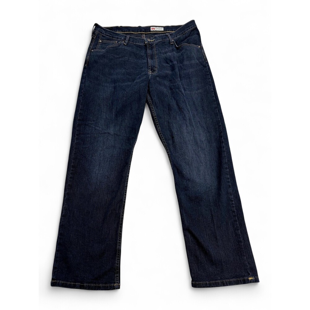 Wrangler Men's Straight Jeans W38 L30 Dark Wash